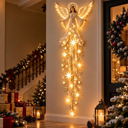 GraceLight Angel Wall Light - Christmas entryway