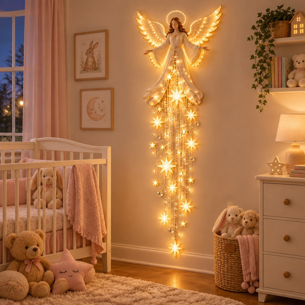 GraceLight Angel Wall Light - Nursery Nightlight